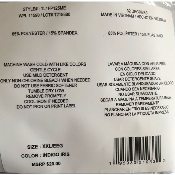 32 DEGREES - 😍HP😍 NWT L Sz XXL Long Sleeve MockNeck Heat Extra Warm Base Layer - Picture 8 of 15